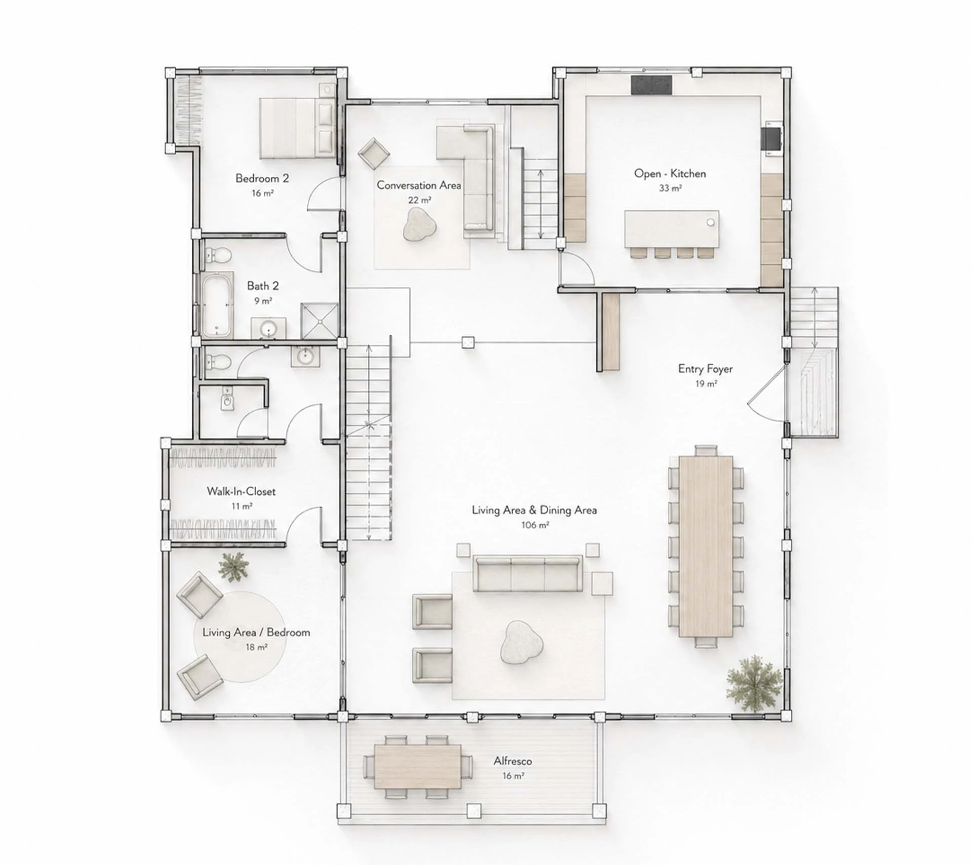 Modern Home Floor Plan
